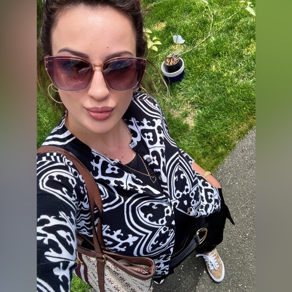 J. Crew black and white wool cardigan - Picture 3 of 10